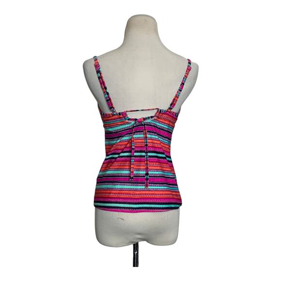 Athleta Santa Cruz Knot twist knot front tankini size Medium - Picture 2 of 7